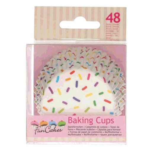 48 CAISSETTES A CUPCAKE PAILLETTES