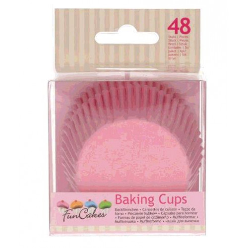 48 CAISSETTES A CUPCAKE ROSE CLAIR