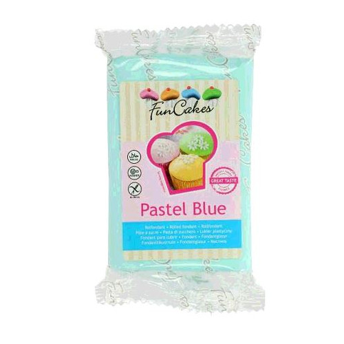 Pâte à sucre bleu pastel 250gr