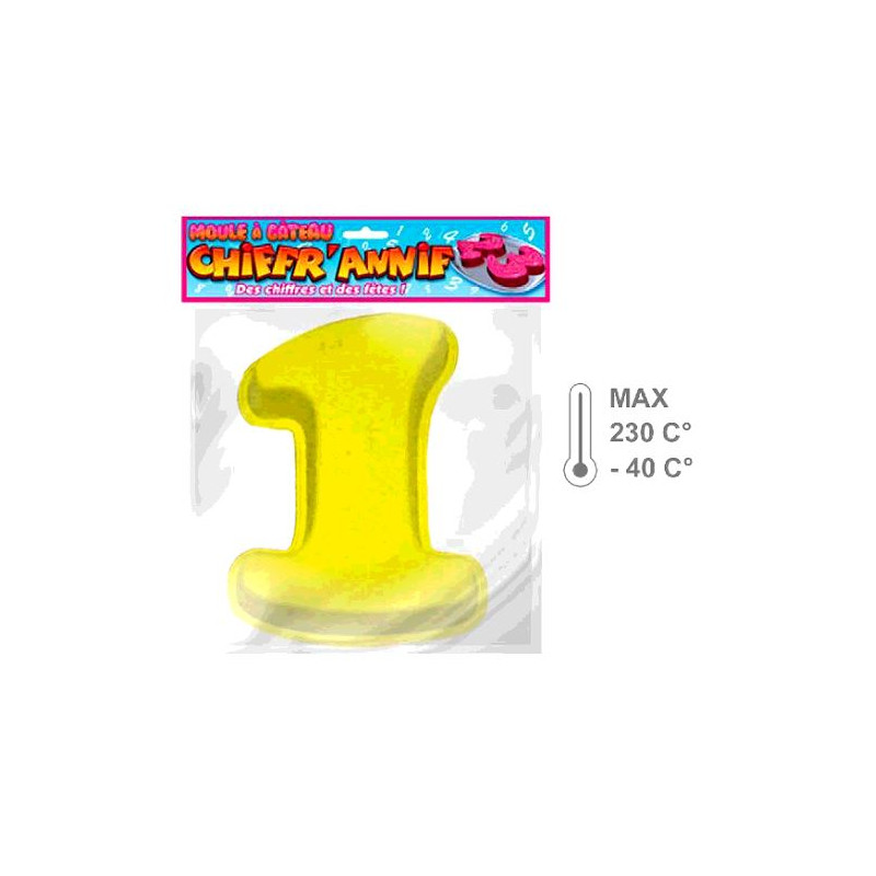 Moule Gateau Chiffre 1 Silicone Ouest Fetes