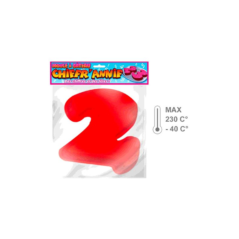 Moule Gateau Chiffre 2 Silicone Ouest Fetes