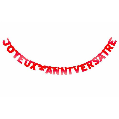 Guirlande Lettres Joyeux Anniversaire multicolore - 2,40 m - My Party Kidz