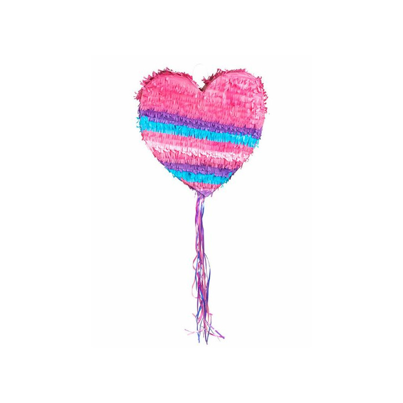 PINATA A TIRER COEUR ROSE