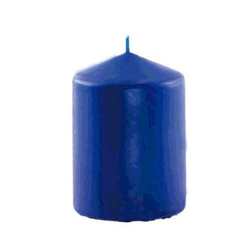 BOUGIE CYL BLEU ROI 6CMX10CM