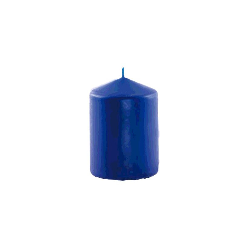 BOUGIE CYL BLEU ROI 6CMX10CM