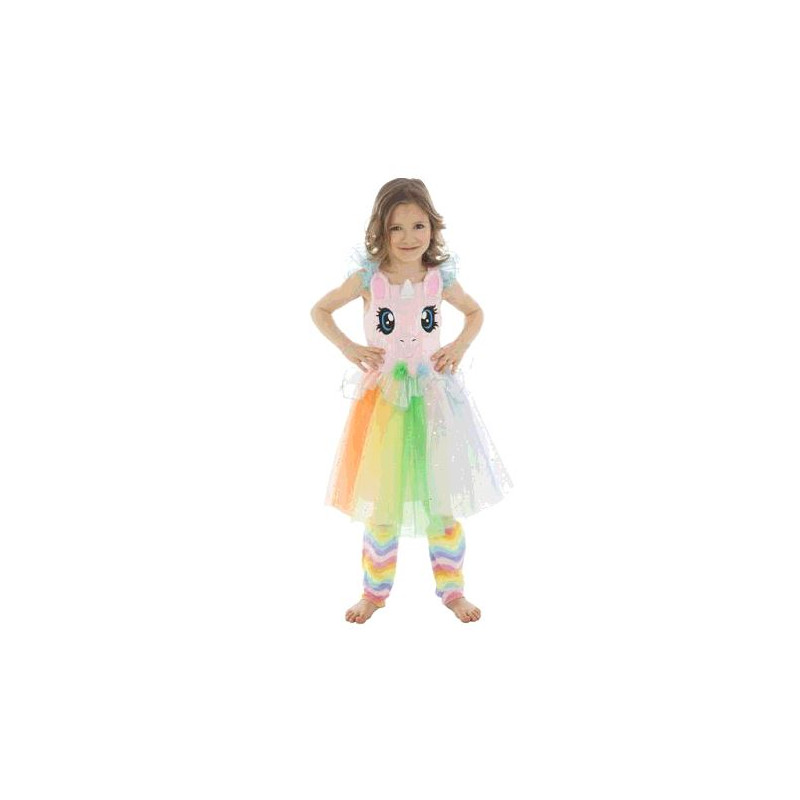 COSTUME LICORNE ARC EN CIEL 116CM