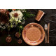 10 ASSIETTES ETINCELANTE ROSE GOLD