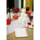 10 ASSIETTES CARRE HAPPY BIRTHDAY OR