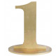 MARQUE TABLE CHIFFRE 1 METALLISE OR