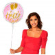 BALLON ALU HELLO GIRL 45CM