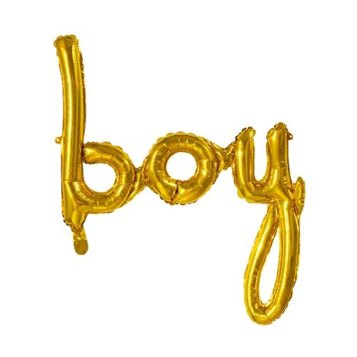 BALLON ALU LETTRES BOY 70X60CM