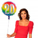 BALLON ALU 20 ANS DIAMETRE 45CM