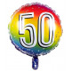 BALLON ALU 50 ANS DIAMETRE 45CM