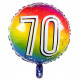 BALLON ALU 70 ANS DIAMETRE 45CM