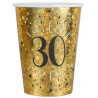 10 GOBELETS ETINCELANT OR 30 ANS