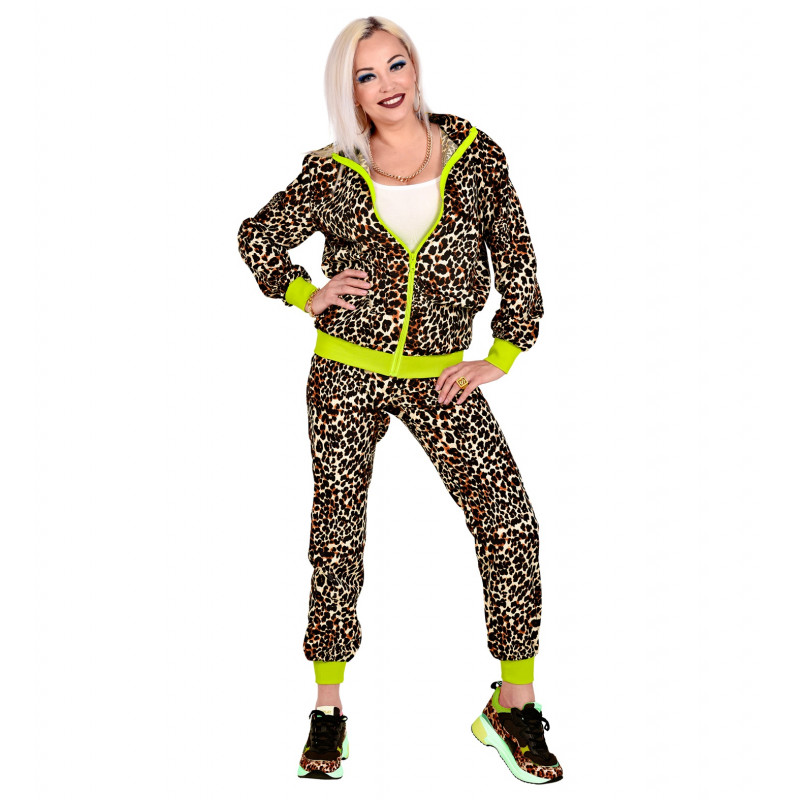 COSTUME LEOPARD ANNEES 80 XXL