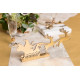 CERF ENCHANTE SOCLE OR