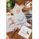 20 SERVIETTES NOEL ROSE GOLD