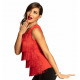 TOP FLAPPER ROUGE TAILLE 36/38