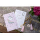 6 CARTES INVITATION LICORNE ROSE