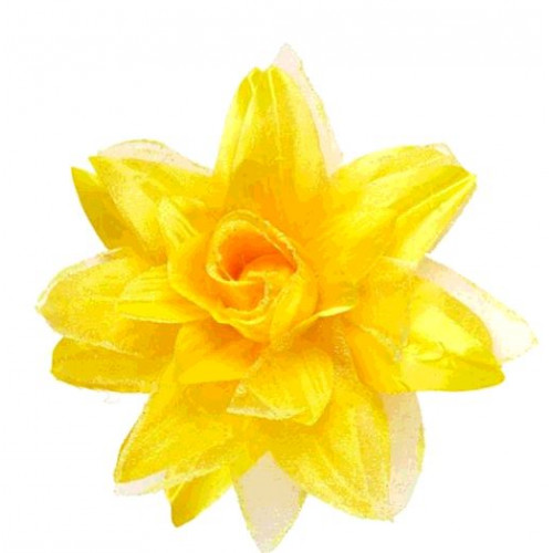 CLIP CHEVEUX FLEUR JAUNE