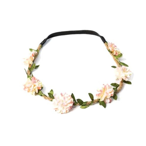 HEADBAND FLEURS  PAPIER NUDE