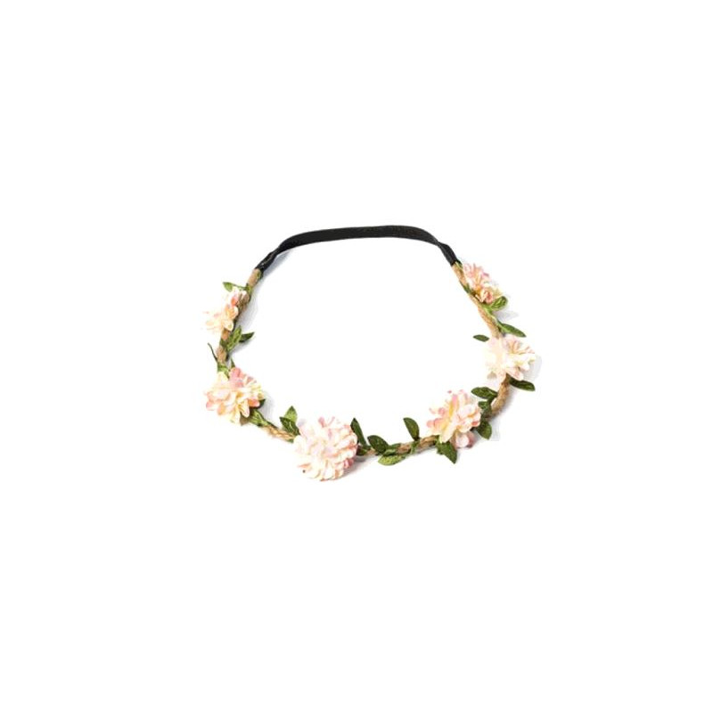 HEADBAND FLEURS  PAPIER NUDE