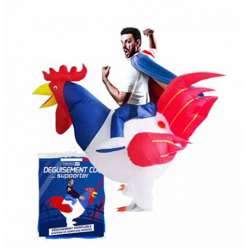 COSTUME GONFLABLE COQ SUPPORTER