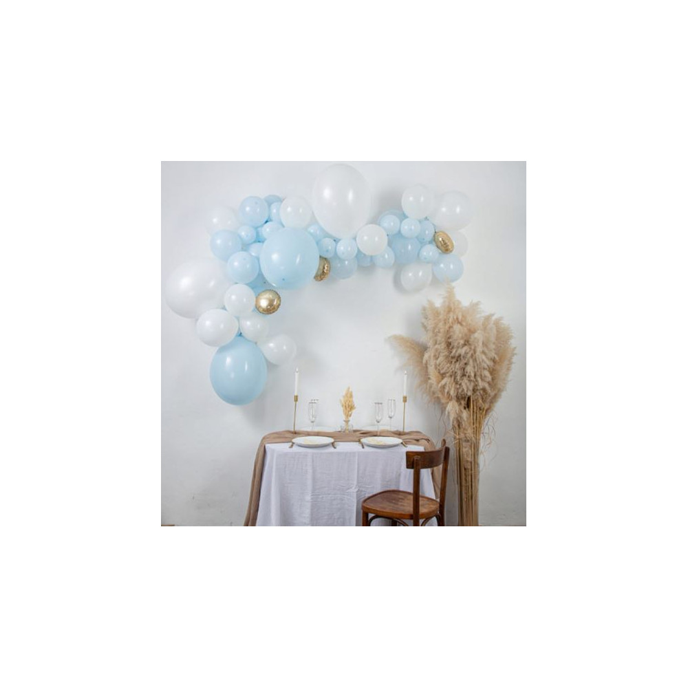 Kit arche ballon baby bleu 57pcs - Décoration de salle