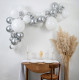 KIT ARCHE 70 BALLONS LA RAFFINEE ARGENT ET BLANC