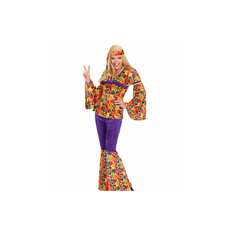 COSTUME  HIPPIE FEMME TAILLE L