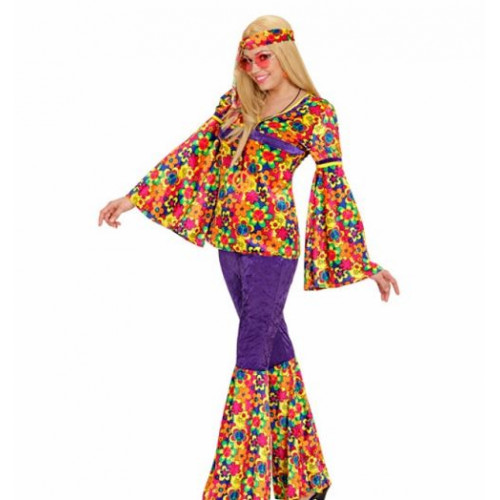 COSTUME  HIPPIE FEMME TAILLE L