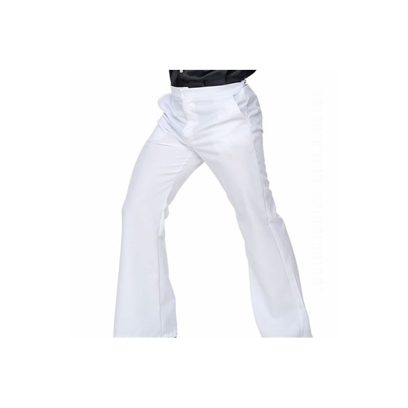 PANTALON HOMME 70'S TAILLE S/M BLANC