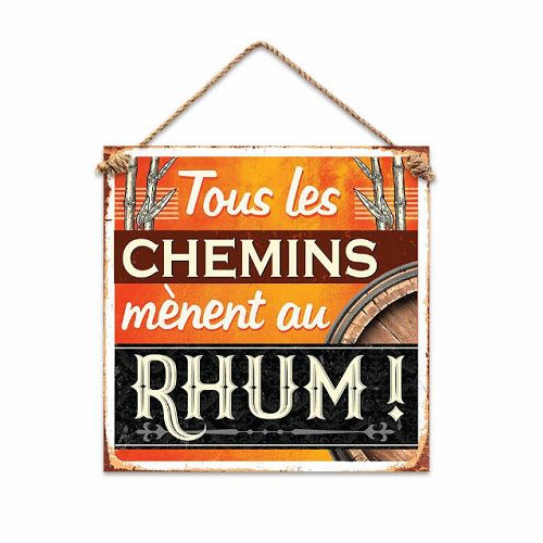 PLAQUE METAL RHUM