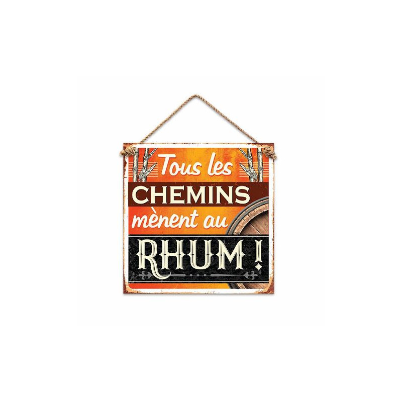 PLAQUE METAL RHUM