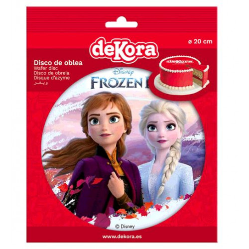 DISQUE AZYME 20CM FROZEN II