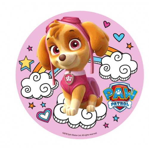 DISQUE AZYME 20CM SKYE PAW PATROL