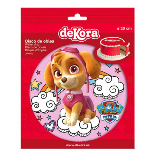 DISQUE AZYME 20CM SKYE PAW PATROL