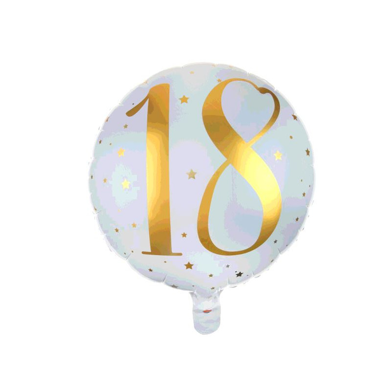 BALLON ALU 18 ANS OR