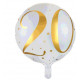 BALLON ALU 20 ANS OR