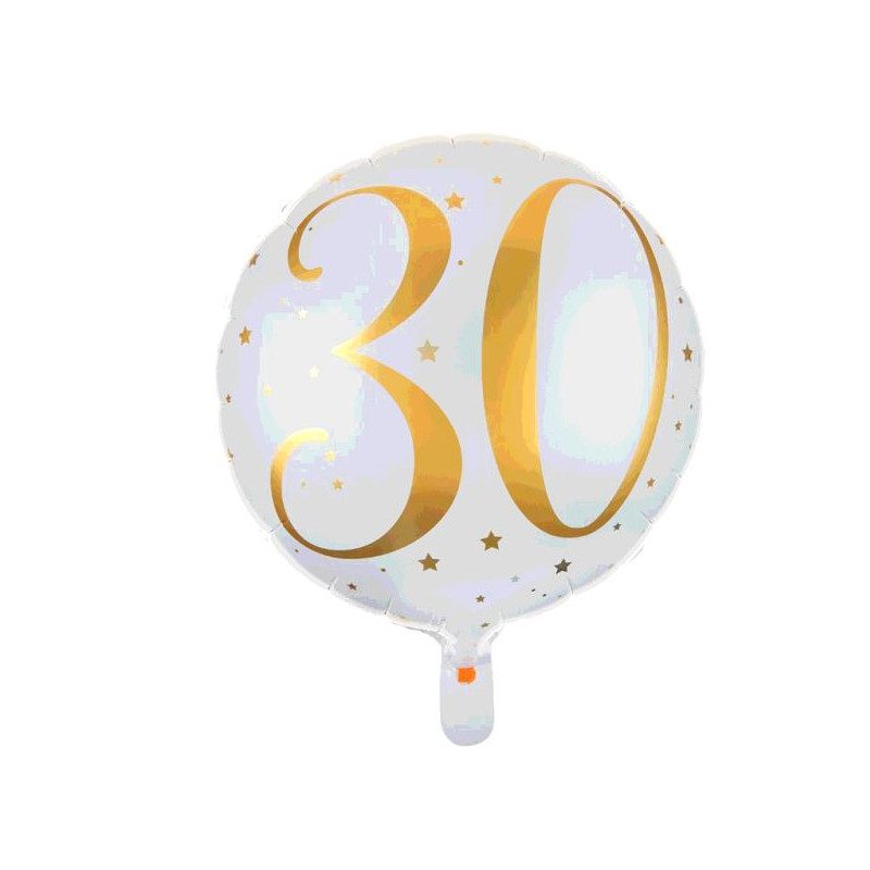 BALLON ALU 30 ANS OR