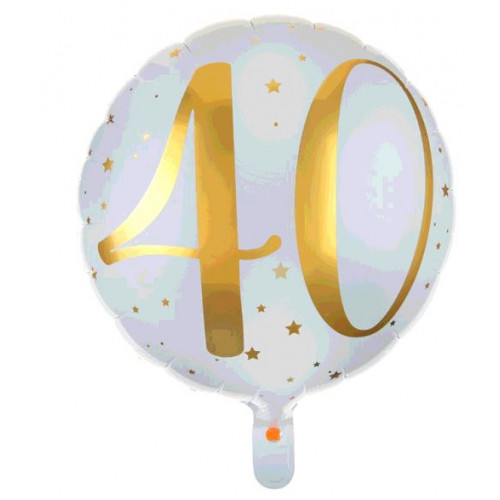 BALLON ALU 40 ANS OR