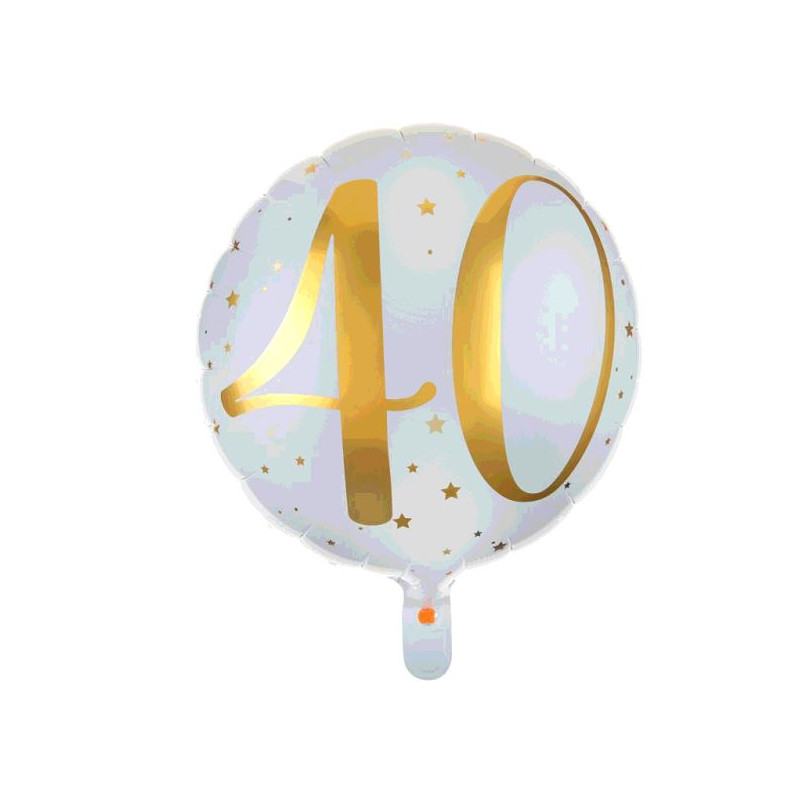 BALLON ALU 40 ANS OR