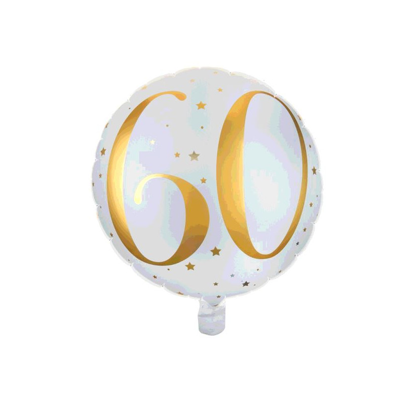 BALLON ALU 60 ANS OR