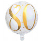 BALLON ALU 80 ANS OR