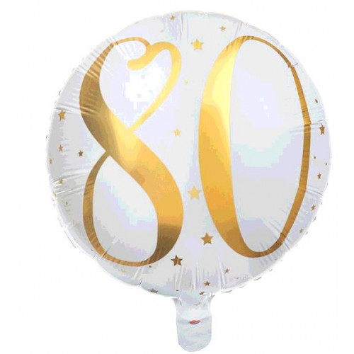 BALLON ALU 80 ANS OR