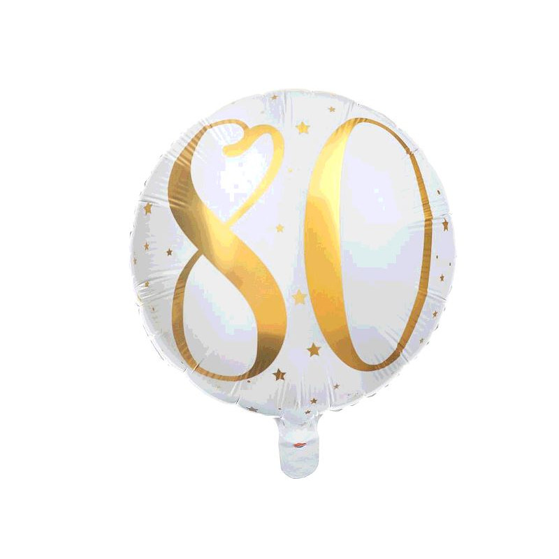 BALLON ALU 80 ANS OR