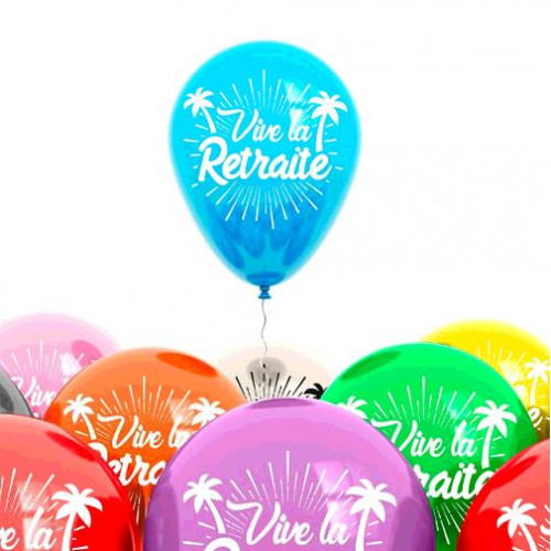 8 BALLONS RETRAITE