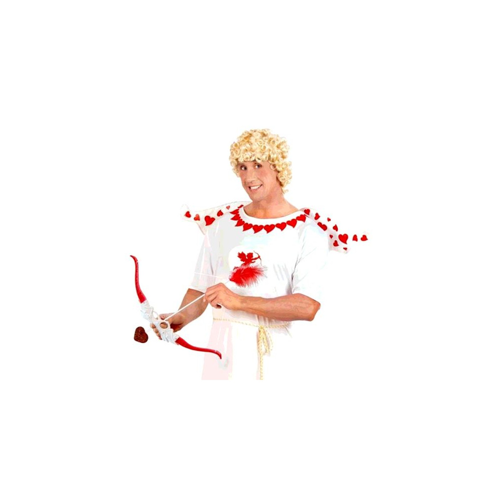 SAFIGLE Ensemble Arc Et Flèches De Cupidon 2 Pièces Accessoires De Costume  De Cupidon Pour La Saint-Valentin Nœud En Forme De Cœur Accessoire De