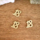 24 DECO EN BOIS 18 PAILLETTES